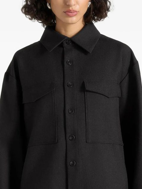 Manière De Voir Joy front-pockets shirt - Black