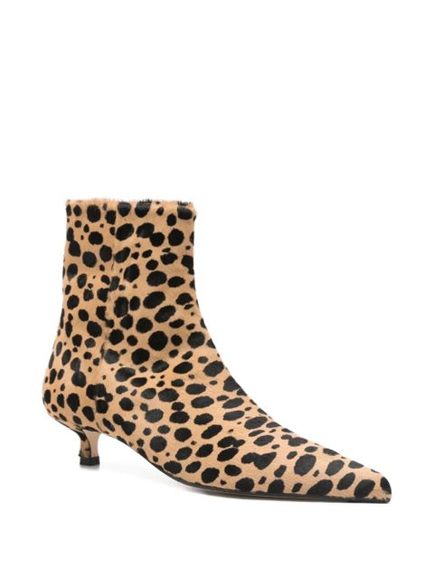 Aeyde Sofie Leo print ankle boots - Neutrals - zdjęcie produktu nr 2
