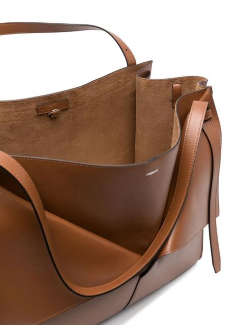Coperni Cabas leather shoulder bag - Brown