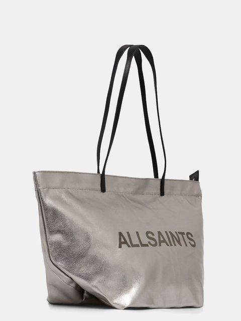 AllSaints torebka SERAFINA kolor srebrny W438XC - zdjęcie produktu nr 2