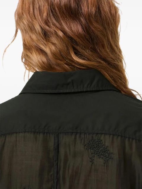 OUR LEGACY Flux embroidered shirt - Black