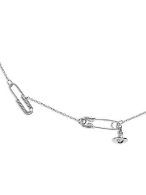 Vivienne Westwood safety-pin necklace - Silver