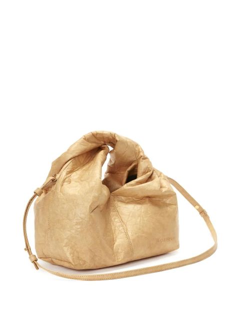 JW Anderson Twister crinkle-finish crossbody bag - Neutrals