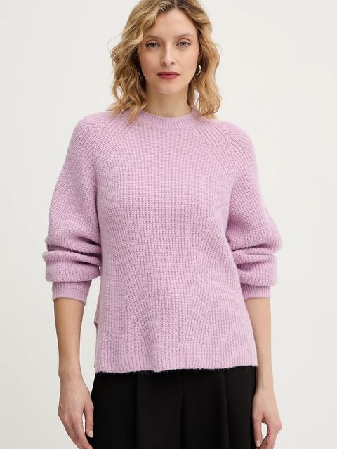 Twinset sweter z dodatkiem alpaki damski kolor różowy 252TT3060 - zdjęcie produktu nr 1