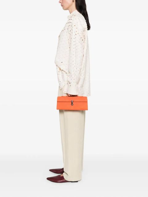 Savette Slim Symmetry top-handle tote bag - Orange