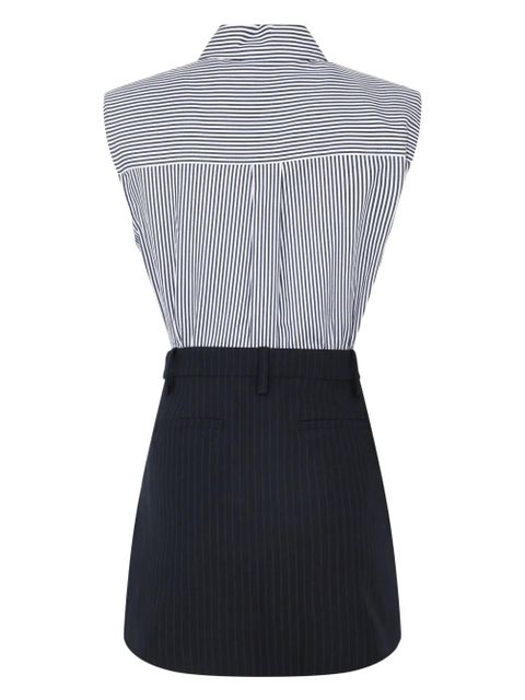 Simkhai Graham contrast-fabric mini dress - Blue - zdjęcie produktu nr 2