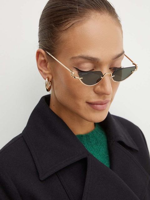 Gucci okulary przeciwsłoneczne damskie kolor czarny GG1603S - zdjęcie produktu nr 2