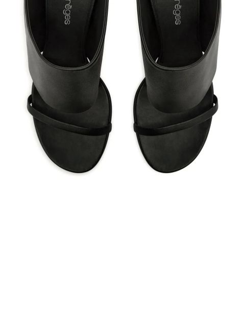Courrèges Oblique sandals - Black