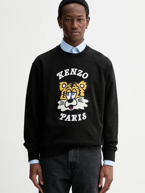 Kenzo bluza bawełniana x Verdy kolor czarny z aplikacją FF58SW2394MF.99J