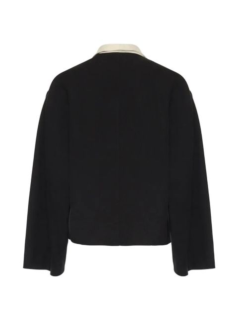 Loro Piana contrast-panel notched-lapel jacket - Black - zdjęcie produktu nr 2