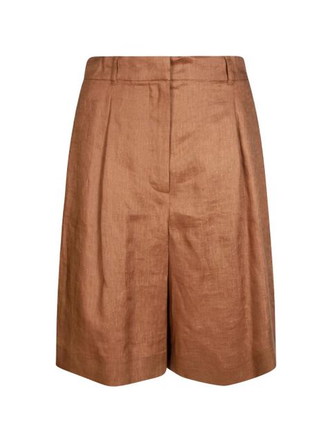 Max Mara pleated shorts - Brown - zdjęcie produktu nr 1
