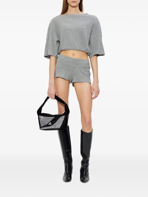 MISBHV knitted cropped T-shirt - Grey - zdjęcie produktu nr 2