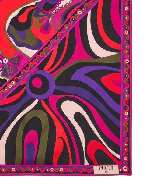 PUCCI abstract-print scarf - Pink - zdjęcie produktu nr 2