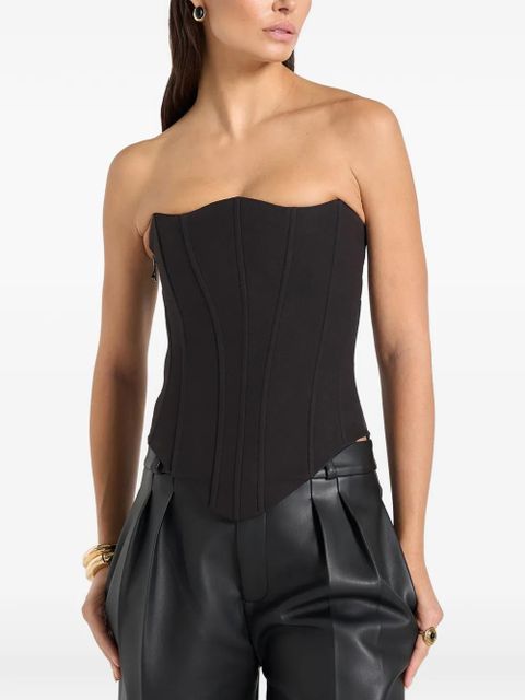 Manière De Voir Scarlett lace-up corset - Black - zdjęcie produktu nr 1