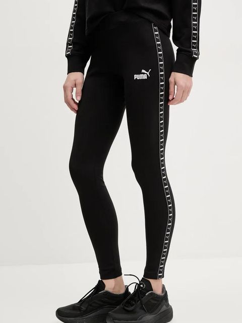 Puma legginsy damskie kolor czarny z aplikacją 685014 - zdjęcie produktu nr 1