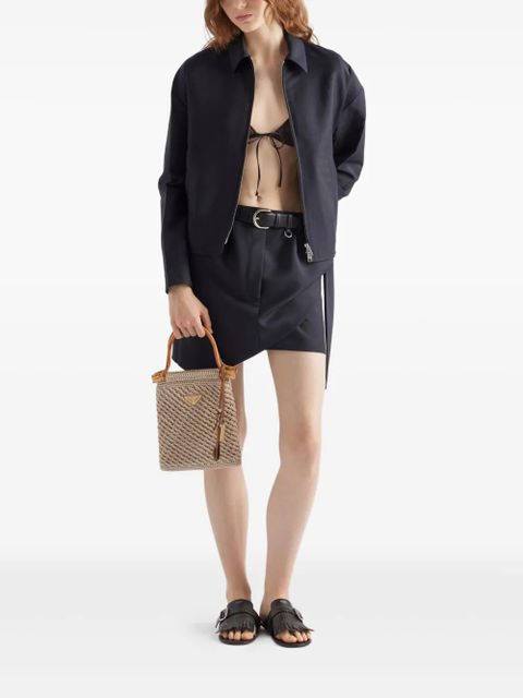 Prada poplin bra - Brown