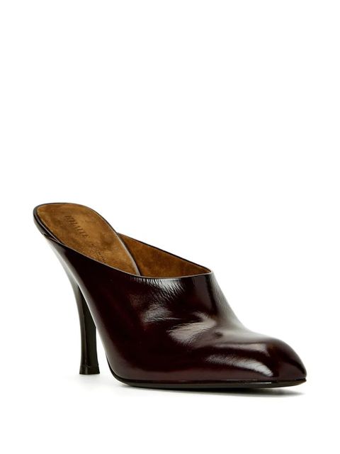 KHAITE 100mm Colt square-toe heeled mules - Red - zdjęcie produktu nr 2