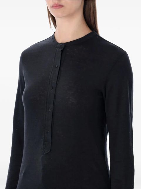 MARANT ÉTOILE Lucy long-sleeve T-shirt - Black
