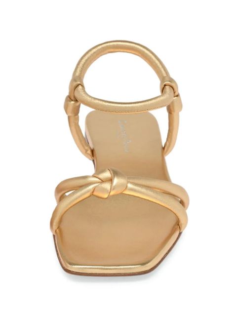 Gianvito Rossi knotted strap flat shoes - Gold