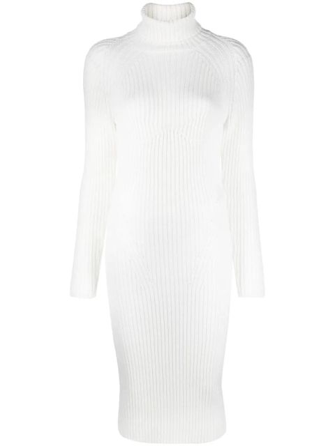 TOM FORD ribbed roll-neck dress - White - zdjęcie produktu nr 1