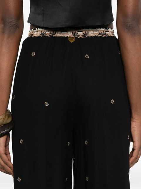 TWINSET floral-print pants - Black