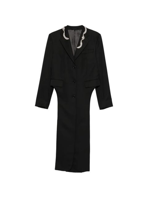 Simone Rocha pearl-embellished coat - Black - zdjęcie produktu nr 1