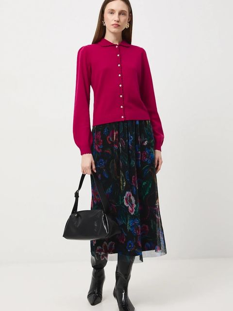 Medicine sweter damskie kolor czerwony lekki - zdjęcie produktu nr 2