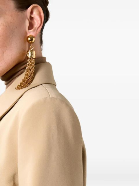 Moschino chain tassel clip earrings - Gold - zdjęcie produktu nr 2