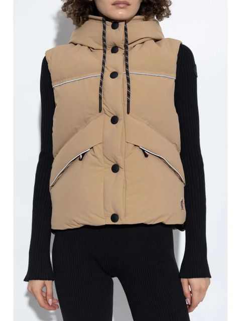 Moncler Grenoble Arolla hooded down gilet - Neutrals