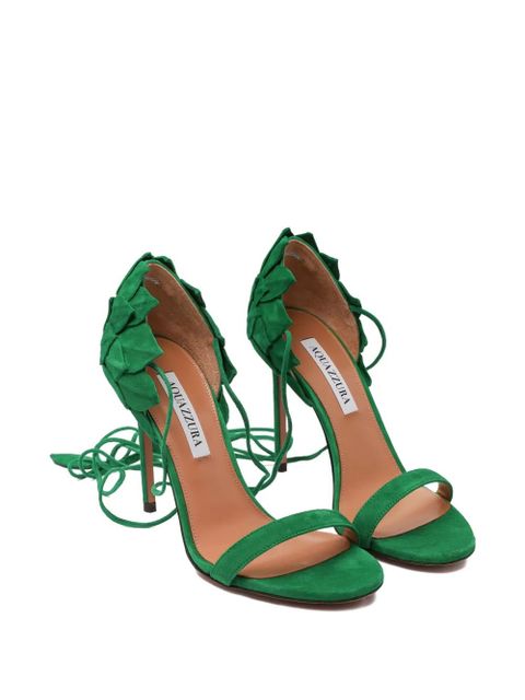 Aquazzura 105mm Hibiscus sandals - Green - zdjęcie produktu nr 2