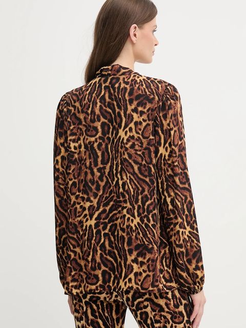 Joseph Ribkoff bluzka damska kolor brązowy wzorzysta 253077