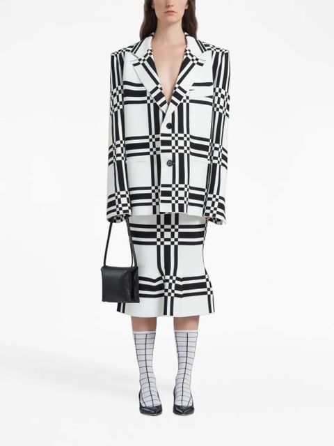 Marni Prisma leather clutch bag - Black - zdjęcie produktu nr 2