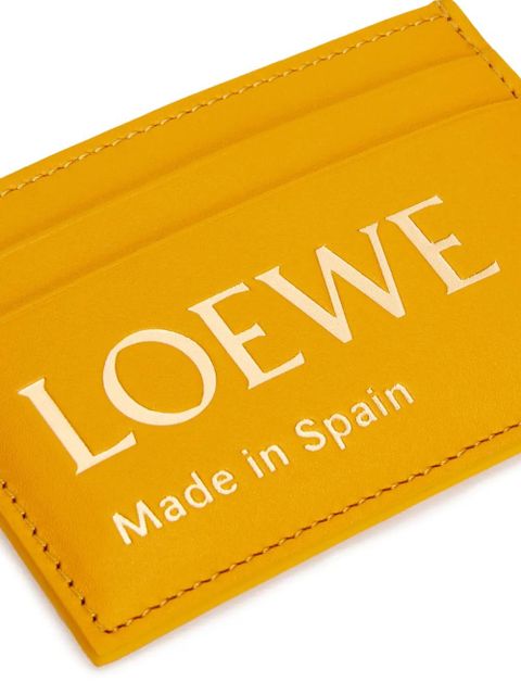 LOEWE logo-detail card holder - Yellow