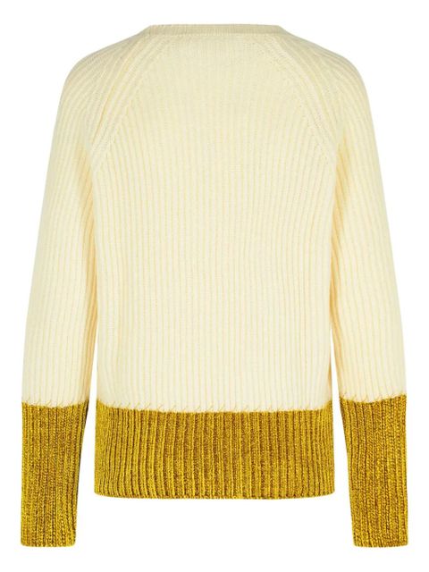 Marni ribbed contrast-hem sweater - Neutrals - zdjęcie produktu nr 2