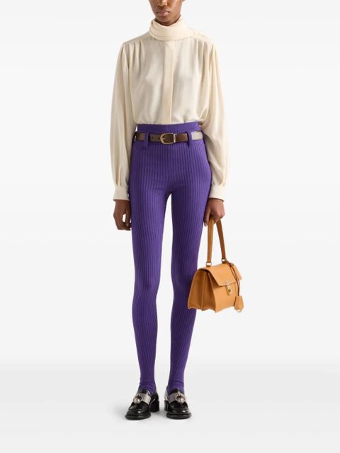 Prada scarf-detail shirt - Neutrals