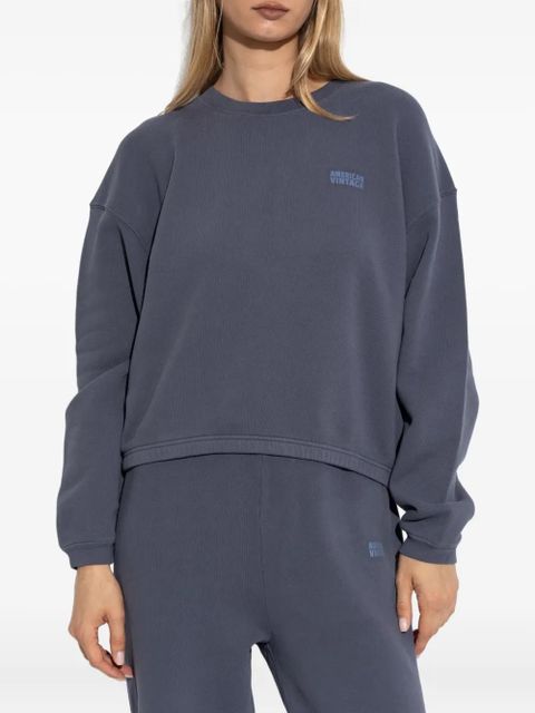 American Vintage Izubird logo-printed sweatshirt - Blue