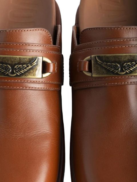 Zadig&Voltaire Angie Gourmette leather mule - Brown