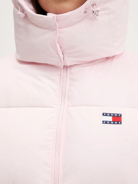 Tommy Jeans kurtka kolor różowy zimowa DW0DW22041