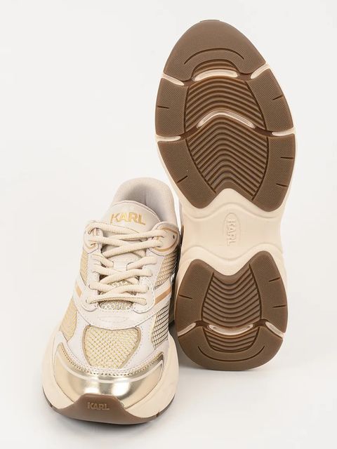 Karl Lagerfeld sneakersy KOMET damskie kolor beżowy KL65624M