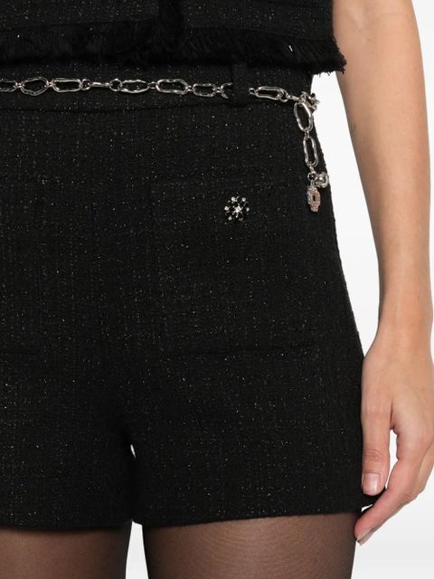 Maje chain-belted short shorts - Black - zdjęcie produktu nr 2