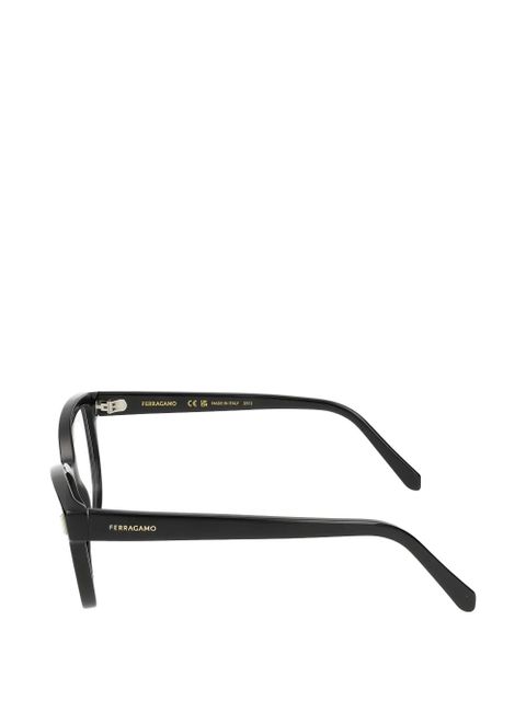 Ferragamo browline eyeglasses - Black