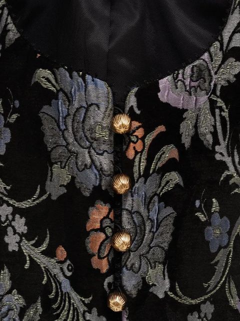 Chloé floral-brocade cropped jacket - Black