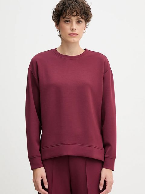 United Colors of Benetton bluza damska kolor bordowy gładka 3Y2F3M07M