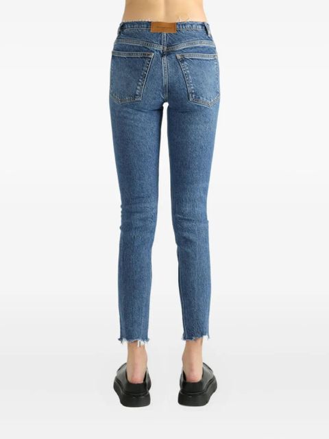 Alexander Wang frayed-hem jeans - Blue