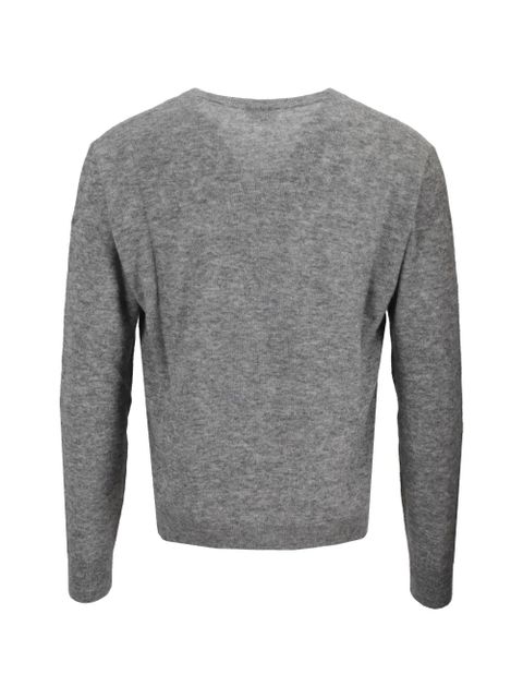 Saint Laurent V-neck knitwear - Grey - zdjęcie produktu nr 2
