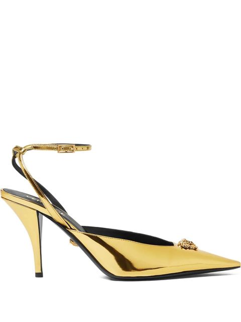 Versace 85mm pointed-toe pumps - Gold - zdjęcie produktu nr 1