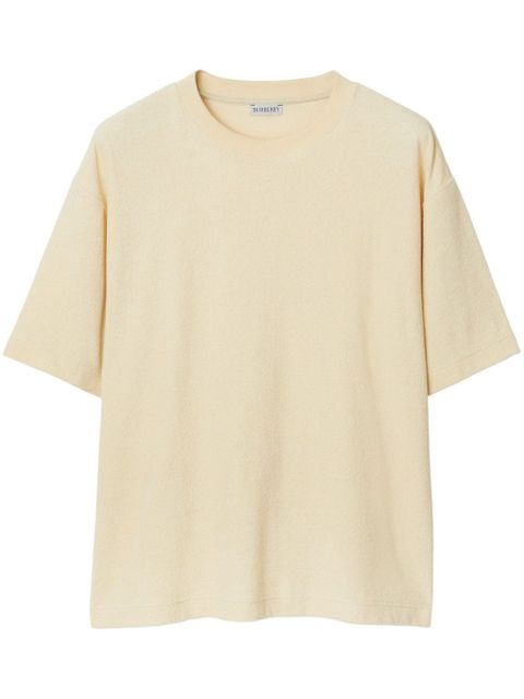 Burberry round-neck cotton T-shirt - Neutrals - zdjęcie produktu nr 2