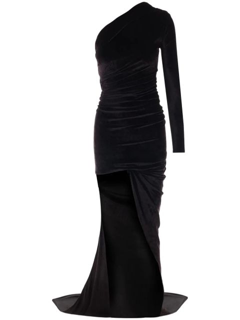 Balenciaga one-shoulder asymmetric maxi dress - Black - zdjęcie produktu nr 1
