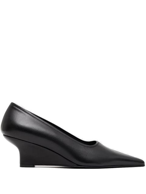 TOTEME 55mm pointed-toe leather pumps - Black - zdjęcie produktu nr 1