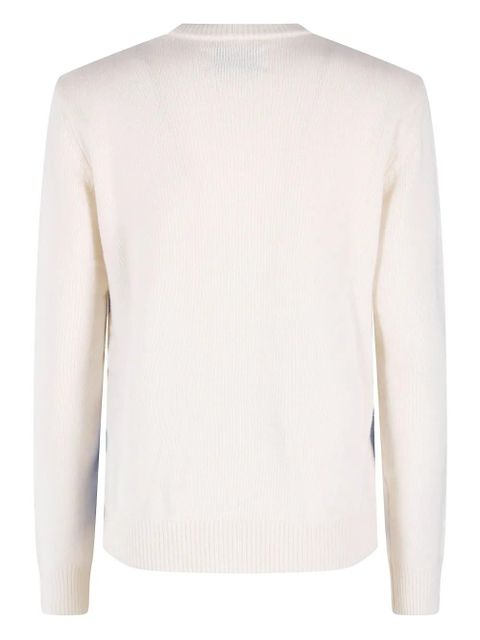 MC2 Saint Barth mountain-embroidered crew-neck sweater - Neutrals - zdjęcie produktu nr 2